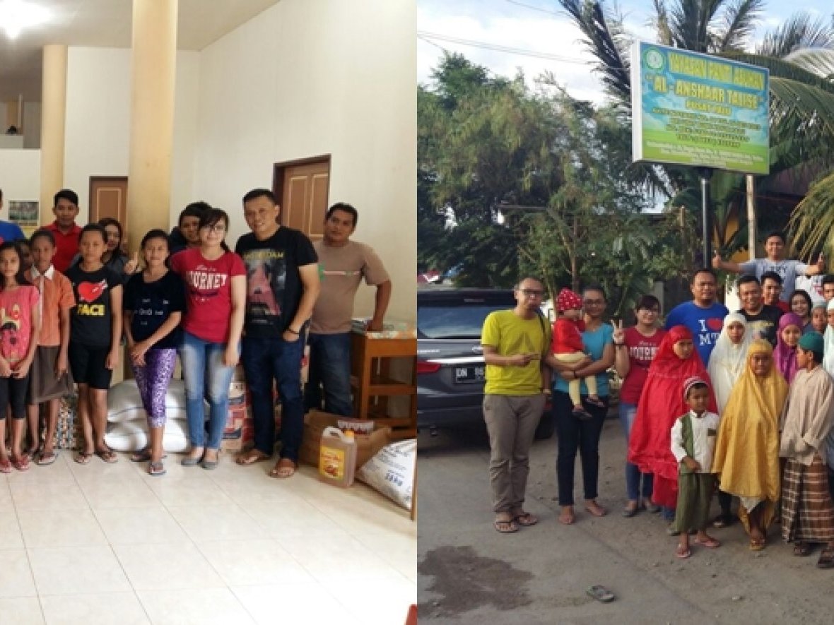 MTF Cab Palu Gives Donation to Orphanage