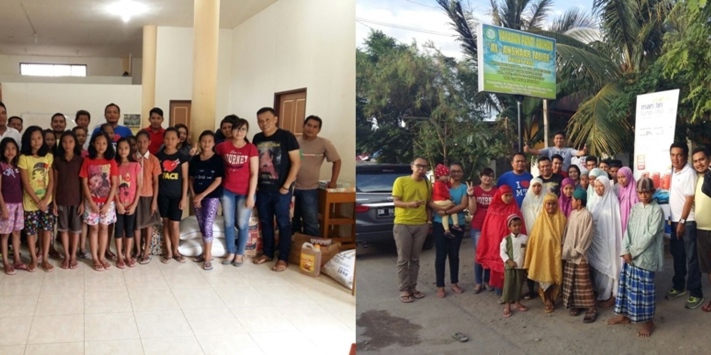 MTF Cab Palu Gives Donation to Orphanage