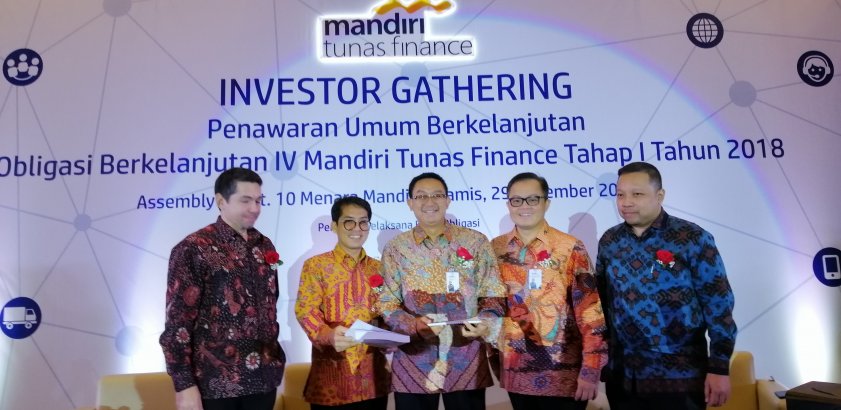 Investor Gathering Public Offering of Sustainable Bonds IV Mandiri Tunas Finance Phase I 2018