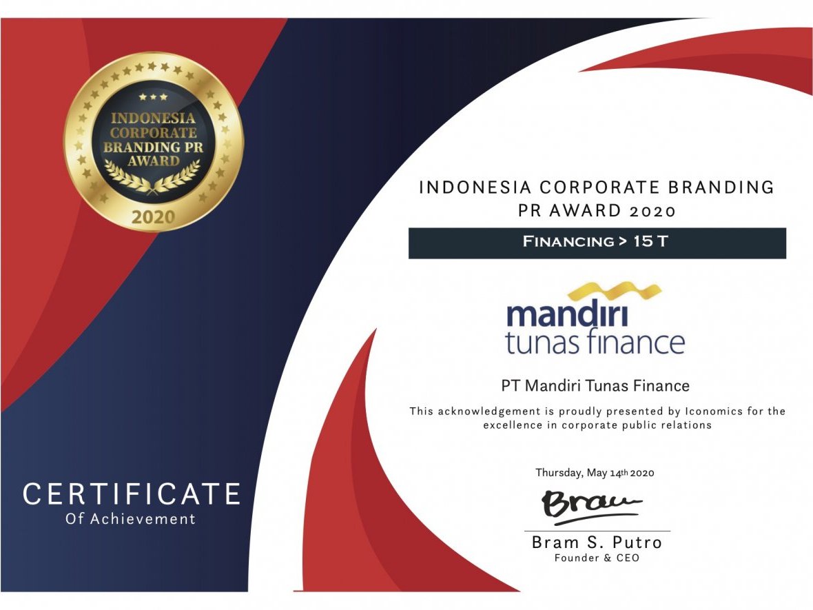 MTF Raih Indonesia Corporate Branding Awards 2020