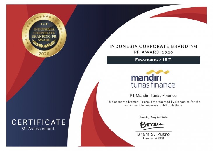MTF Wins Indonesia Corporate Branding Awards 2020