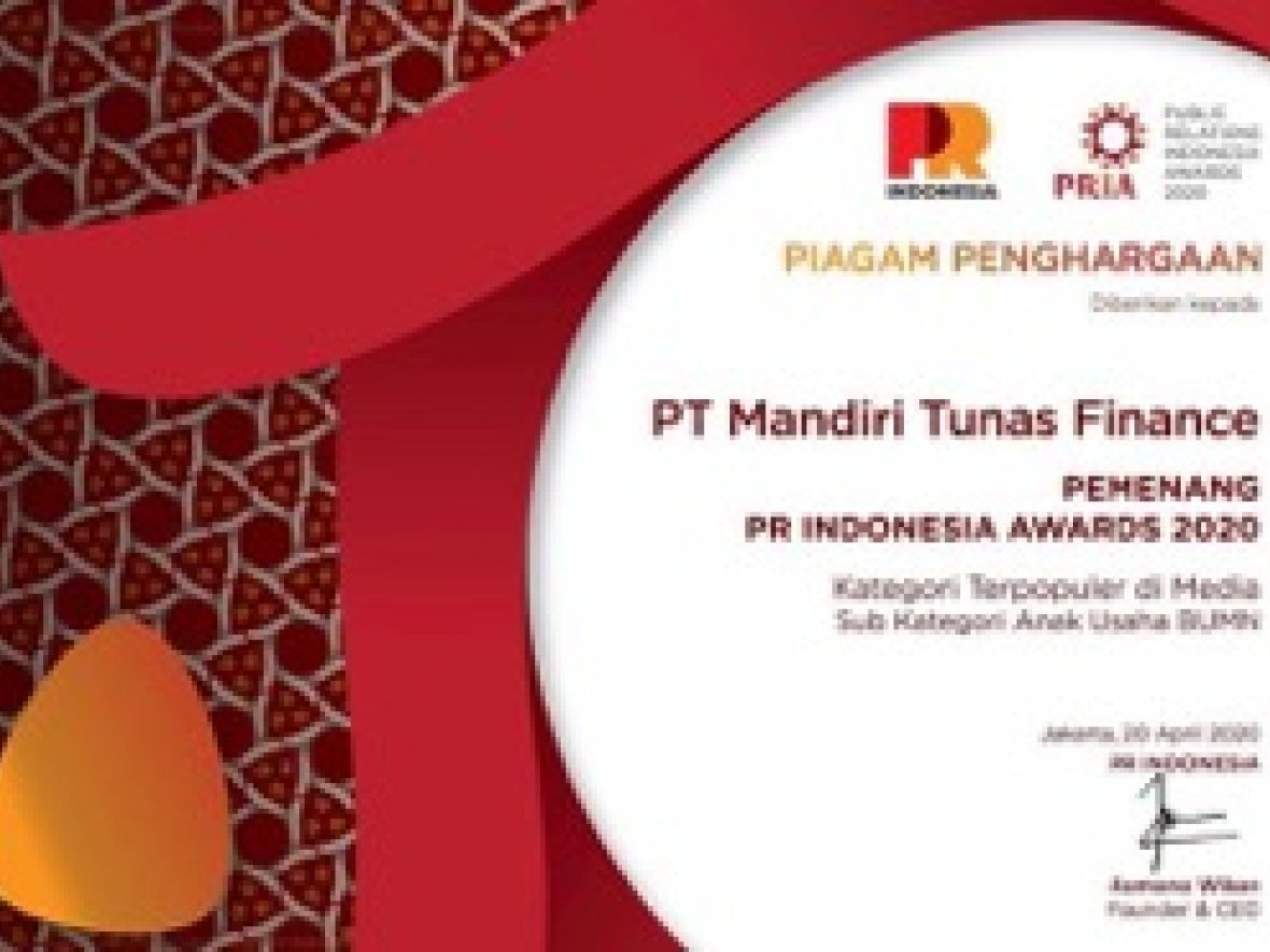 MTF Raih PR Indonesia Awards 2020