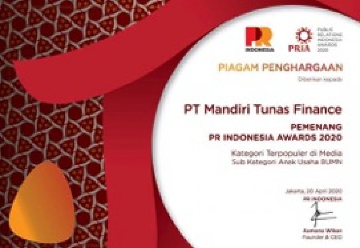 MTF Wins PR Indonesia Awards 2020