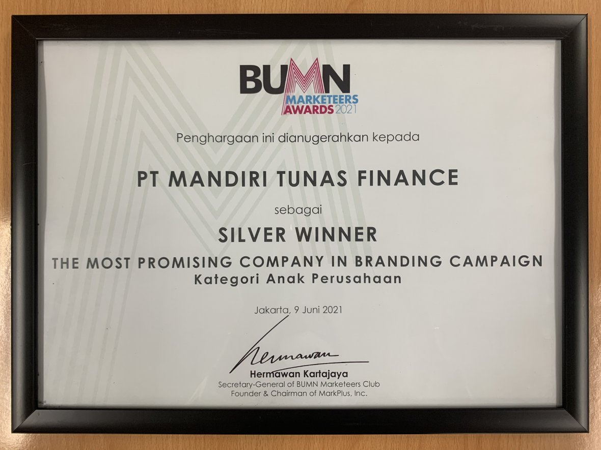 MTF Wins Award at BUMN Marketeers Awards 2021