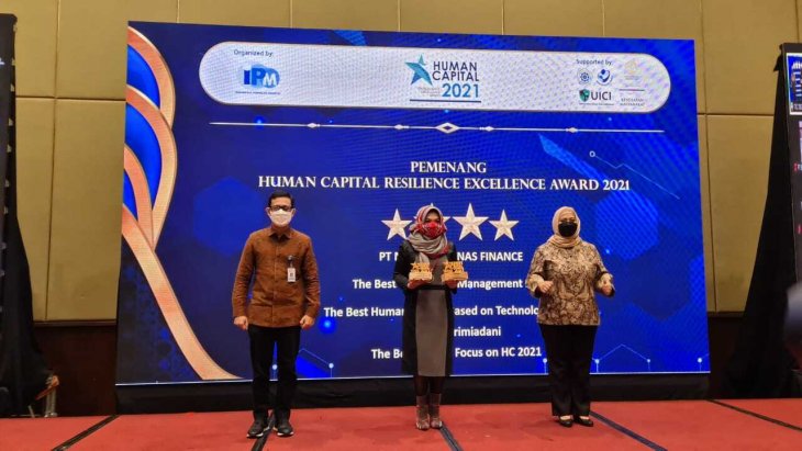 MTF Borong Tiga Penghargaan di Ajang Human Capital Resilience Excellence Award 2021