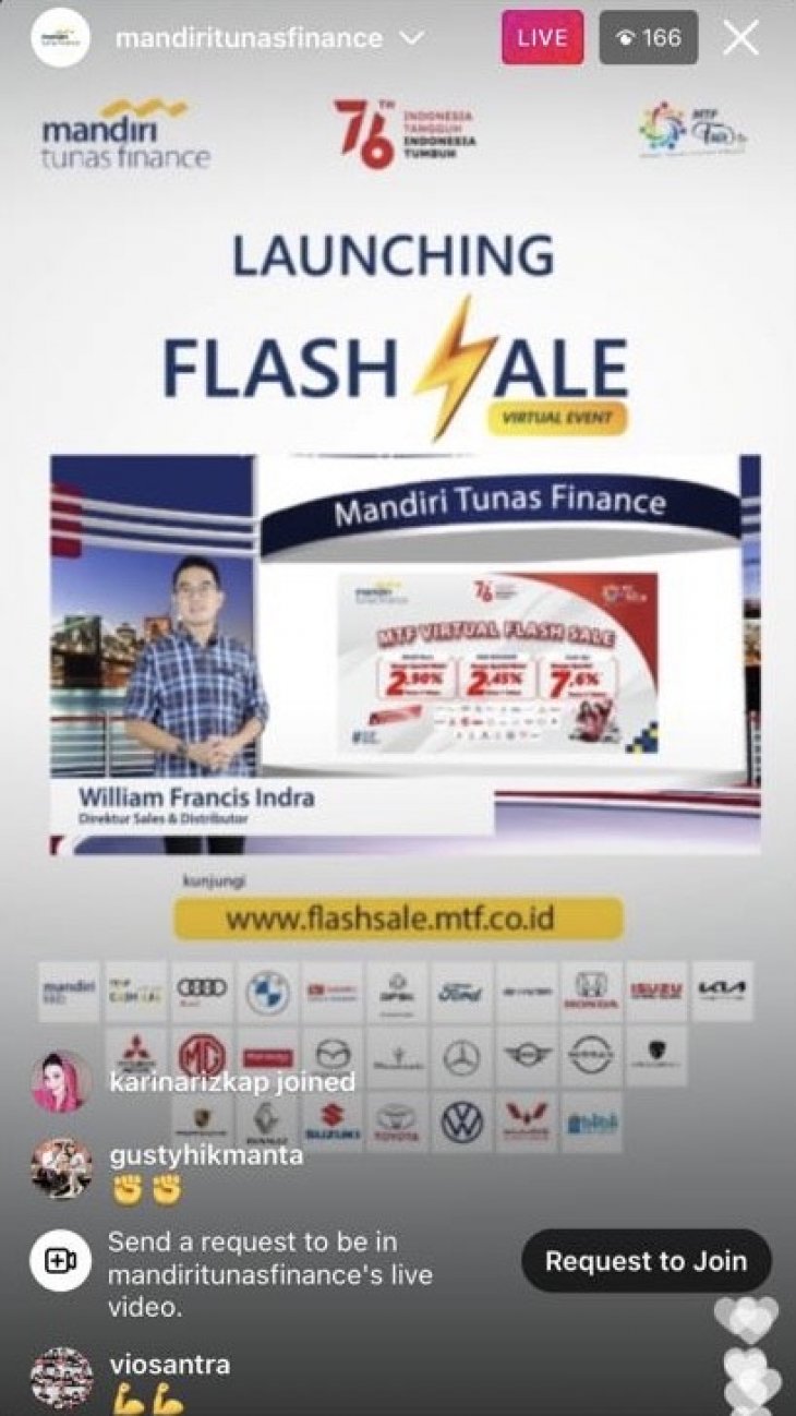Launching MTF Virtual Flash Sale 2021, Momen Special HUT RI Ke-76th Dari MTF Untuk Indonesia