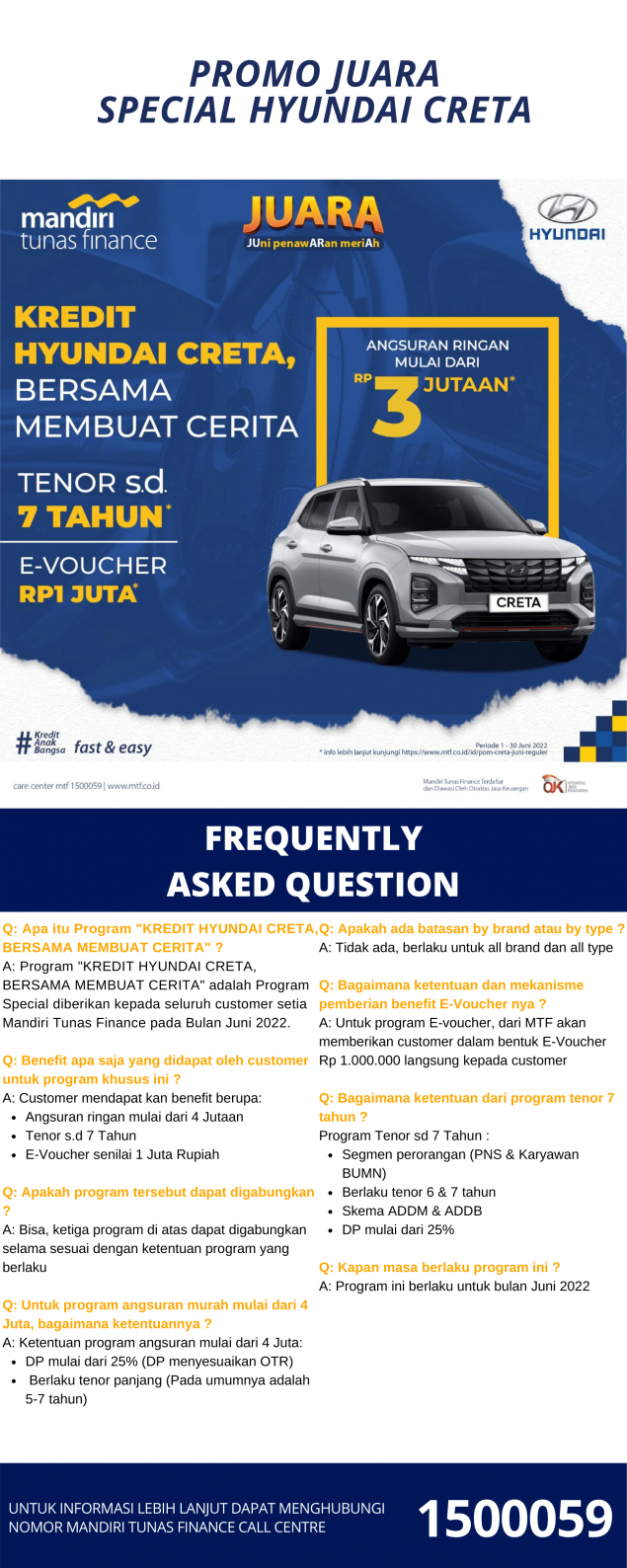 FAQ Retail Hyundai Creta June 2022
