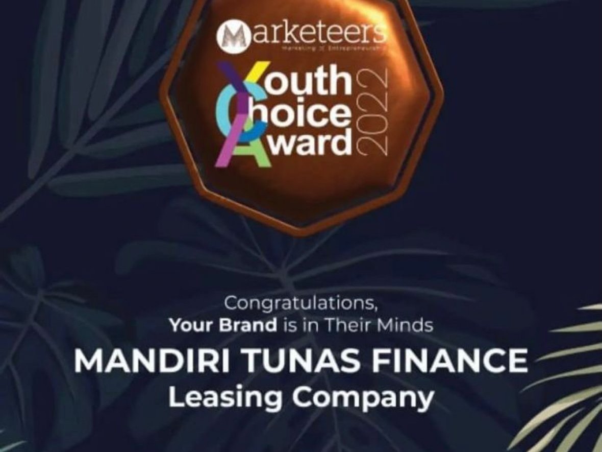 Mandiri Tunas Finance Terpilih Sebagai Top Of Mind Leasing Company pada Ajang Markeeters Youth Choice Award 2022