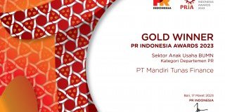 Corporate Communication Department Mandiri Tunas Finance Memenangkan Ajang PR Indonesia Award 2023
